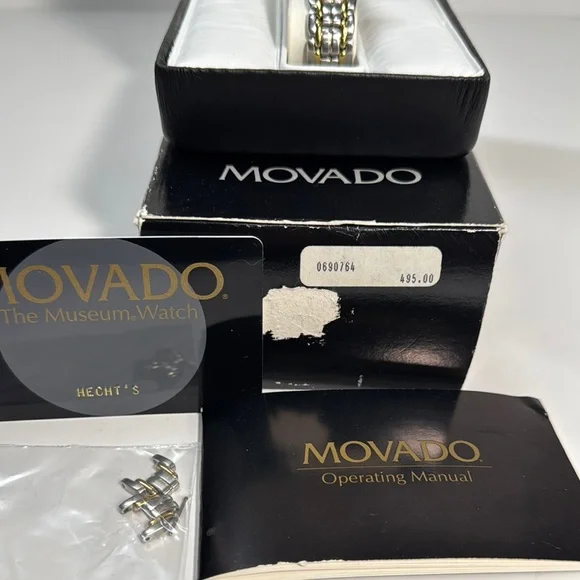 Movado Museum Ladies Two Tone Watch-Vintage - Picture 3 of 12